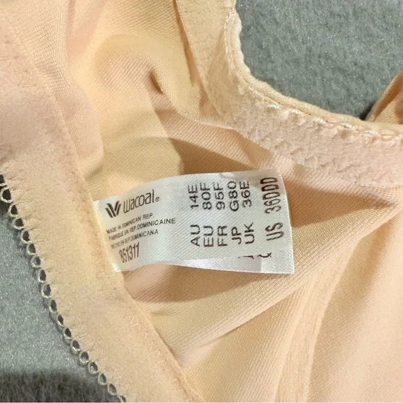 Wacoal Front Close Underwire Bra Nude Full Coverage Comfort Everyday Support - Picture 7 of 7